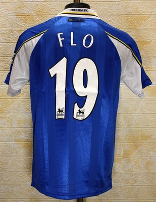 FC Chelsea 1997-99 home jersey shirt Flo #19 | eBay