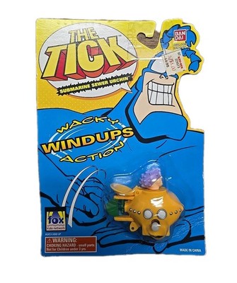 Sealed Moc 1995 The Tick Submarine Sewer Urchin Wacky Windup Bandai Toy
