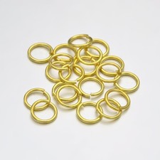 50 BINDERINGE RINGEL stark 7x1 mm innen 5 mm vergoldet . 497