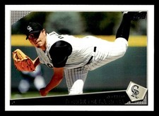 2009 Topps #588 Jorge de la Rosa Card Colorado Rockies