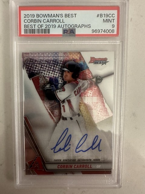 Corbin Carroll 2019 Bowman Bowman Rookie Autographs