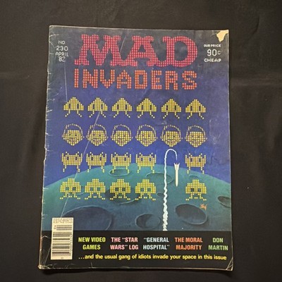 Mad Magazine ''Mad Invaders'' No. 230, April,  1982 Vintage Fair Condition As Pic