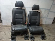 Pair Front Heated Black Leather Seats from 2015 Ford Explorer 12078640