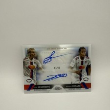 2022-23 Topps Chrome Women UWCL Ada Hegerberg Wendie Renard Dual Auto /99