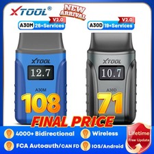 XTOOL A30M V2.0+ Wireless OBD2 Scanner Bi-dir...