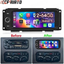 For 2001-2003 Dodge Durango Android 15.0 Car Radio Stereo Apple Carplay Gps Navi