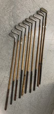 10-Antique Hickory Golf Clubs J.H.Taylor. Pagan,Thompson,all pre 1925