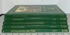5 National Home Gardening Club NHGC Books Shade/Flowers/Perennials/Herbs/Gardens