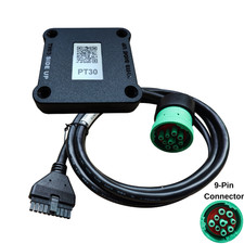 Pt30 Eld Device J1939 Green 9-pin Cable Bundle Freightliner Fmcsa Compliant