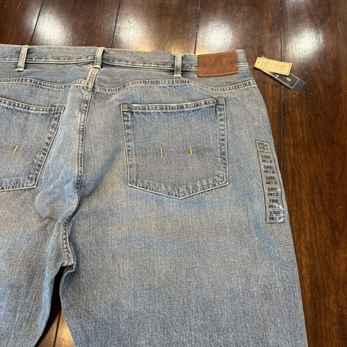 NWT Polo Ralph Lauren Jeans Mens 48B Big Light Blue Classic 867 Straight 48x32 - Picture 14 of 16