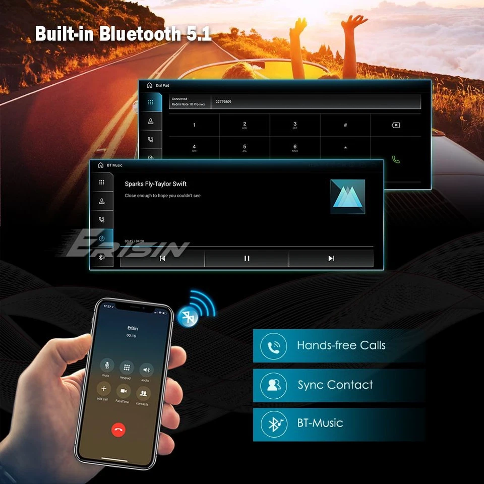 10.25" DAB+ 4+64GB Android 14 Car Stereo GPS CarPlay Audi A4 A5 B8 S4 S5 RS4 RS5 - Image 4 of 4