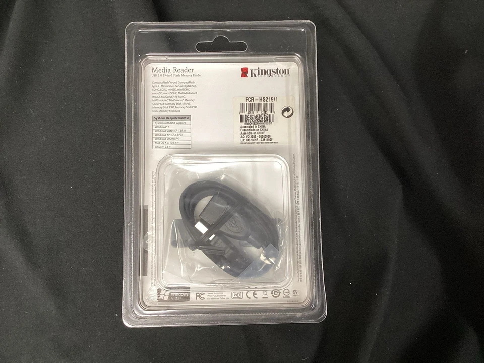 Kingston Technology Media Reader USB 2.0 Flash Memory FCR-HS219/1 New (755 E) - Image 3 of 4
