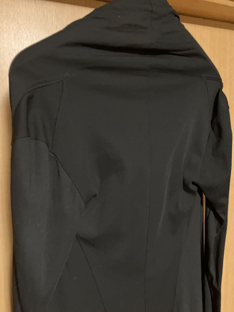 Yohji Yamamoto Flared Zip Cardigan 100% Cotton Black 2 New Yohji Yamamoto Flared Zip Cardigan 100% Cotton Black 2 New