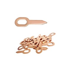 50PCS Dent Puller Rings, Copper Coated Iron Car Body Dent Pulling Straight Wa...