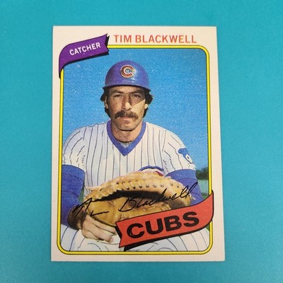 1980 Topps #153 Tim Blackwell Chicago Cubs BASEBALL Card 3C
