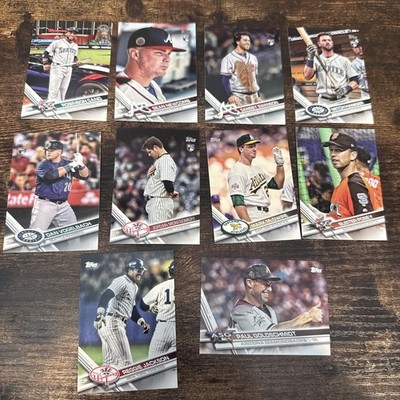 2017 Topps Update Lot of 10 Image Variations SP No Base All Short Print Variants