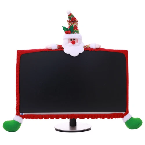 Weihnachten Computer Monitor Abdeckung Xmas Dekorationen Abdeckung für Xmas Büro