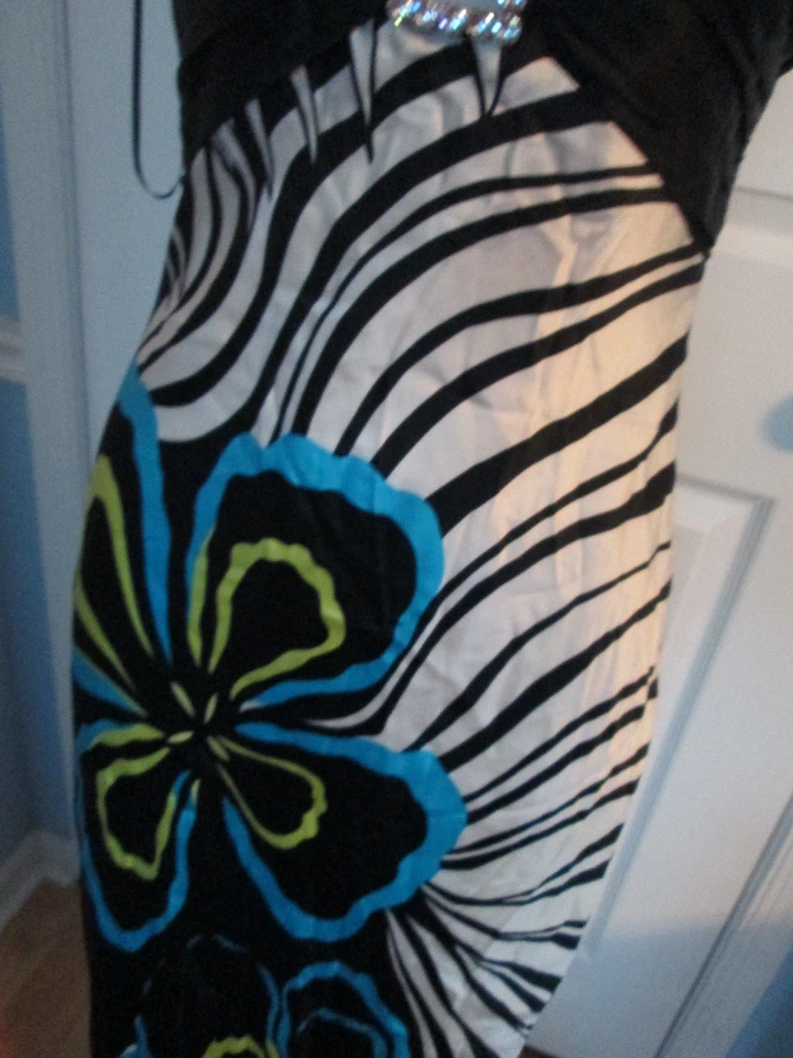 кэш выпускное платье возвращение домой шелковое платье абстрактный дизайн вид 2 #565 - Изображение 3 из 4