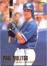 1996 Fleer #169 Paul Molitor