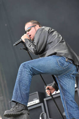 Tim Ripper Owens performing live on stage at Download Festival on  - Old Photo 4
