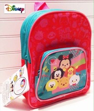 NWT Disney Tsum Tsum Children's Backpack Kids Coloring Activity Pink Blue New 