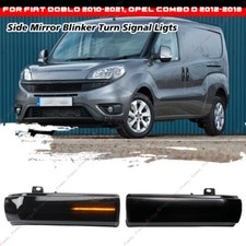 2X Spiegelblinker Außenspiegel Blinker Schwarz für Fiat Doblo Opel Combo D 10-22