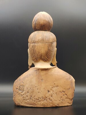 曾力大师虞公窑石湾陶塑敦煌菩萨佛像China Shiwan Pottery