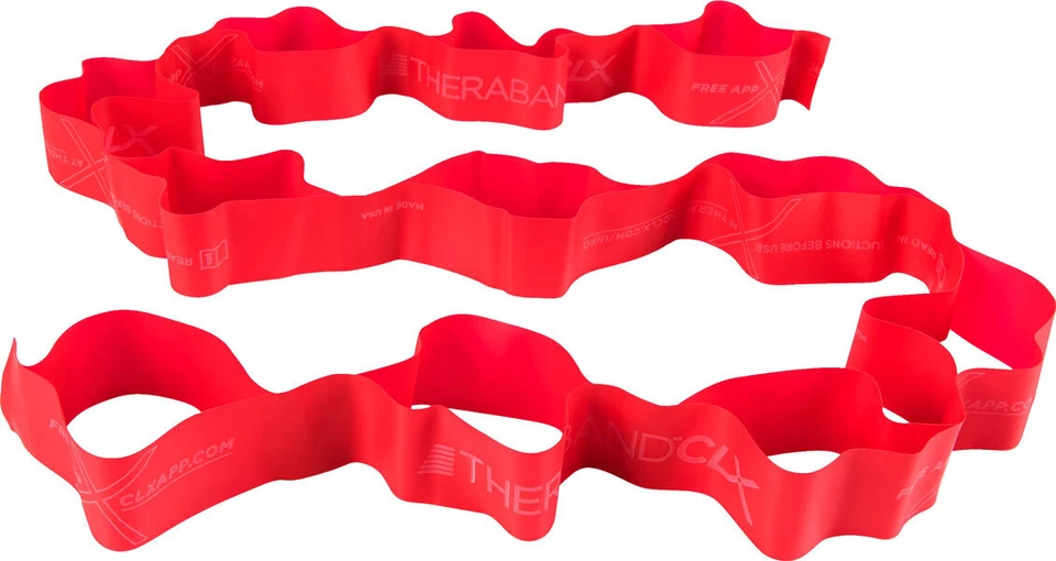 THERA-BAND Theraband CLX 11 Loops / 2m rot - mittelstark latexfrei