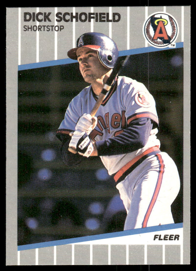 1989 Fleer #488 Dick Schofield Glossy - NM+