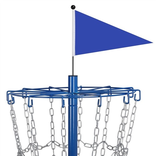 Portable Disc Golf Basket Practice Game Target Cross Chain Outdoor Trapper Blue - Picture 6 of 11
