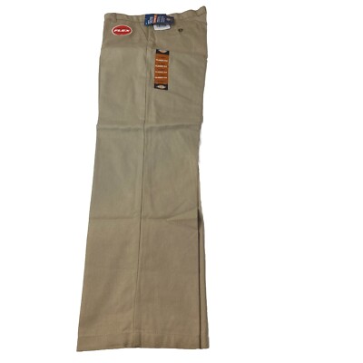 Dickies Boys Flat Front Classic Fit Straight Leg Khaki Pants Size 16