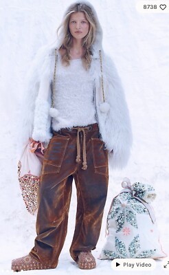 NWT size 25 Free People We The Free Moxie Flocked Pull-On