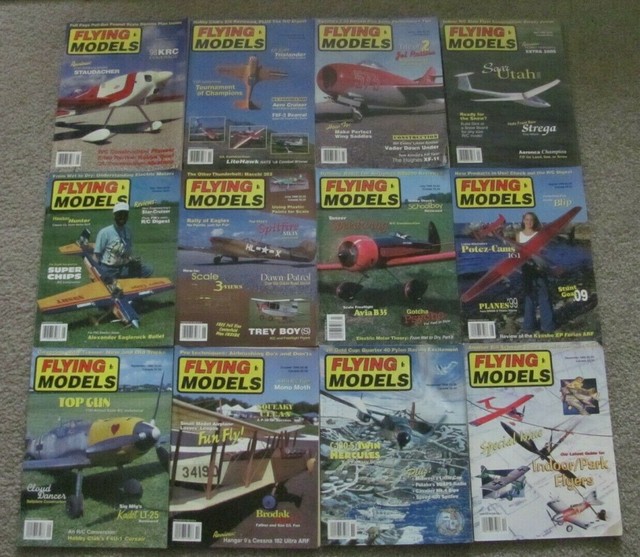 Flying Models Magazine Full Year 1999 All Issues, Radio Controlled Airplanes eBay