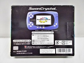 WS -- Swan Crystal Console Blue Violet -- WonderSwan, Japan Game.37300