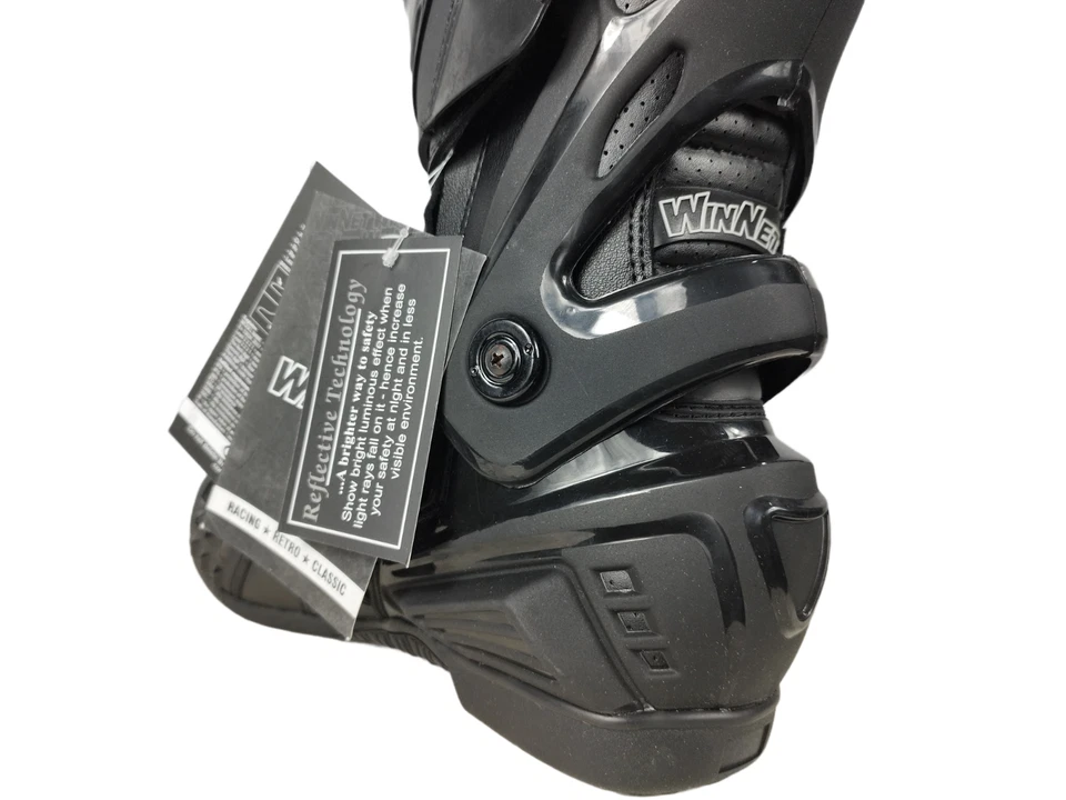 Stivali racing stivaletti moto pista protezioni anti torsione e sliders metallo - Imagen 4 de 4