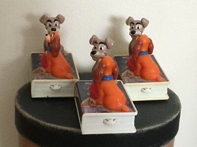 Lady and the Tramp McDonalds Disney Happy Meal Toy ~ Set of 3 Trio