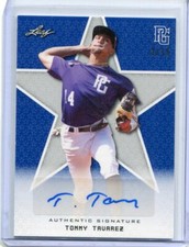 2020 Leaf Perfect Game Autographs Blue Tommy Tavarez Auto 2/15
