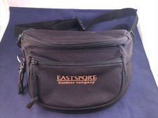 Vintage Eastsport Outdoor Company Fanny Waist Bag Pack 90's Black Belt