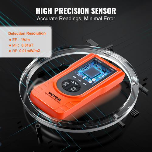 3-in-1 EMF Meter, Handheld Rechargeable Electromagnetic Field Radiation Detector - Picture 4 of 10