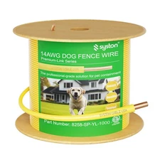 Syston 14 Gauge Electric Dog Fence Boundary Wire-Universal Compatibility Yellow
