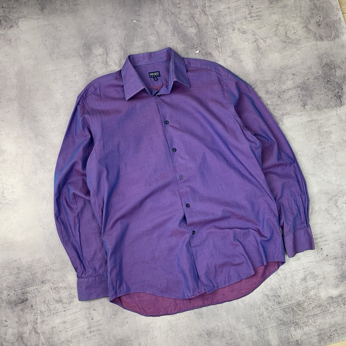 トップス KENZO HOMME 90s Vintage linen shirt Rare! Gradient Vintage Kenzo Homme Shirt Button Up 90s | eBay