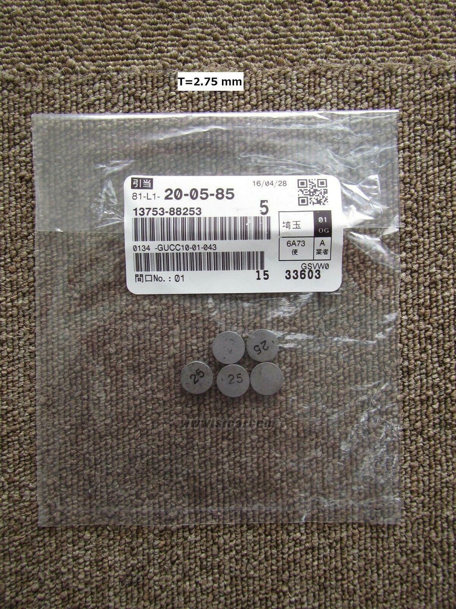 TOYOTA ALTEZZA SXE10 SHIM, VALVE ADJUSTING SET 2.75MM (X5 PCS