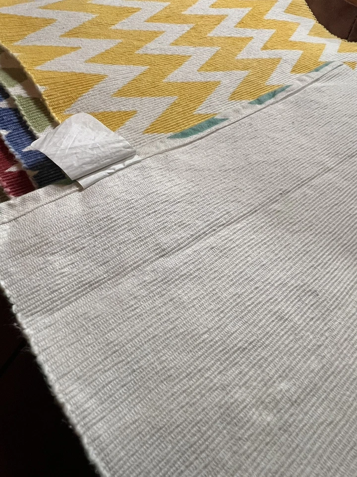 Set Of 6 Bed Bath And Beyond Chevron Ikat Placemat Multi Colored - Image 4 of 4