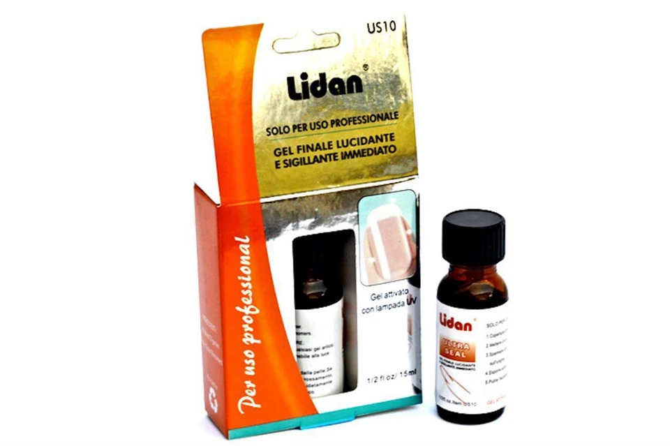 Gel UV finale lucidante manicure unghie top coat sigillante professionale nail - Immagine 2 di 4