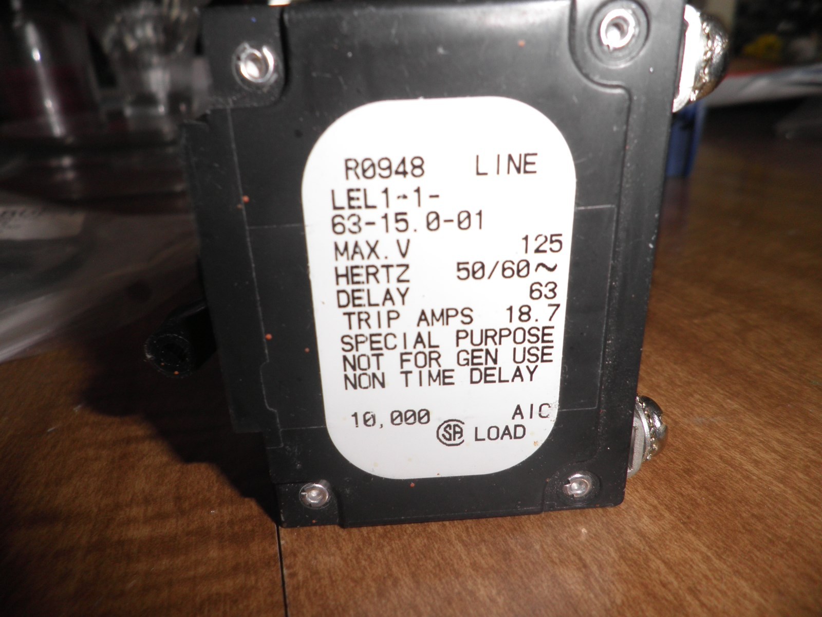 AIRPAX 15 AMP BREAKER eBay