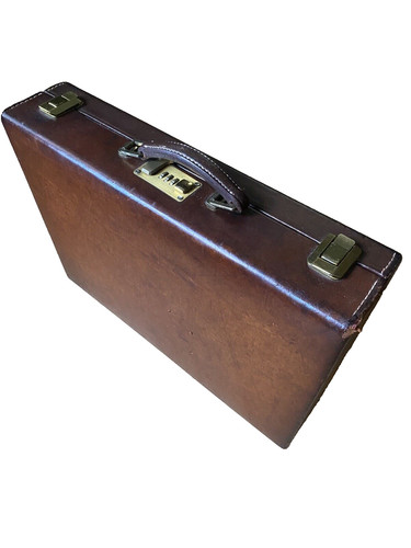 Mid-Century Dopp Belt Leather Briefcase
