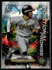 2021 Bowman Chrome Position Promise Atomic Nick Gonzales 104/150 #NG
