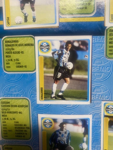 1999 Campeonato Brasileiro Gremio Ronaldinho Rookie RC Album