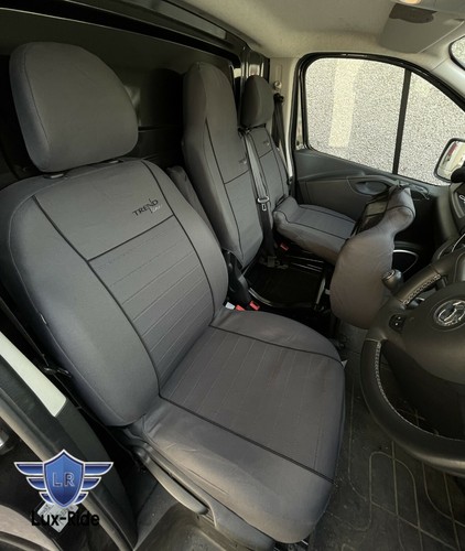 TAILORED SEAT COVERS For VAUXHALL VIVARO 2014 2015 2016 2017 2018 2019 FABRIC - Picture 6 of 7