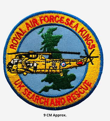 Raf Rescue Patch Royal Air Force RAF UK Search And Rescue Embroidered Iorn/SewOn Patch ...